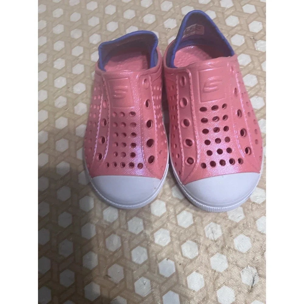 Skechers Guzman Steps Pink Water Shoes‎ Size 6 Little Girls Slip On